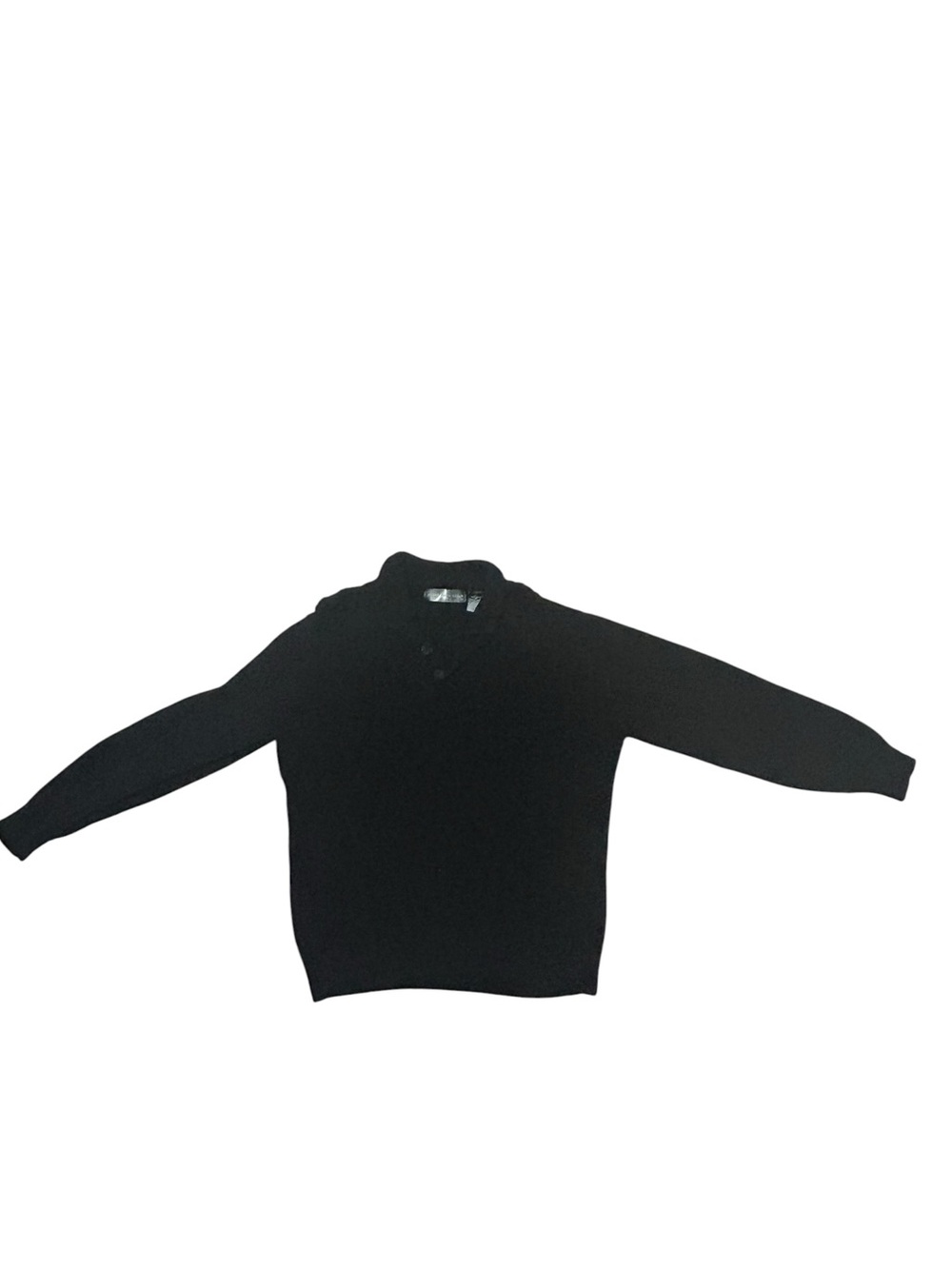 Oscar de la Renta Black Buttoned Knit Sweater Long Sleeves - Picture 4 of 8